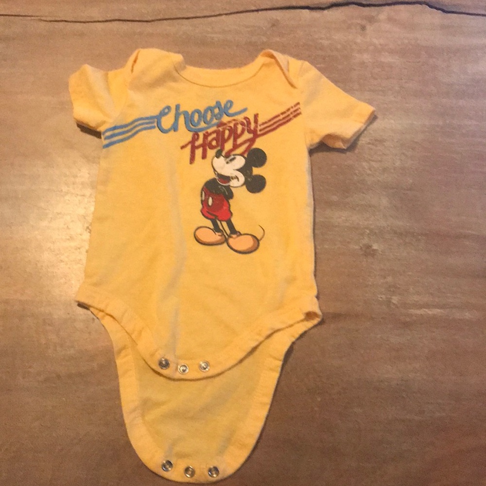 Mickey Mouse ‘choose happy’ onesie